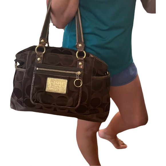 Coach Poppy Signature Book Tote - Picture 1 of 17